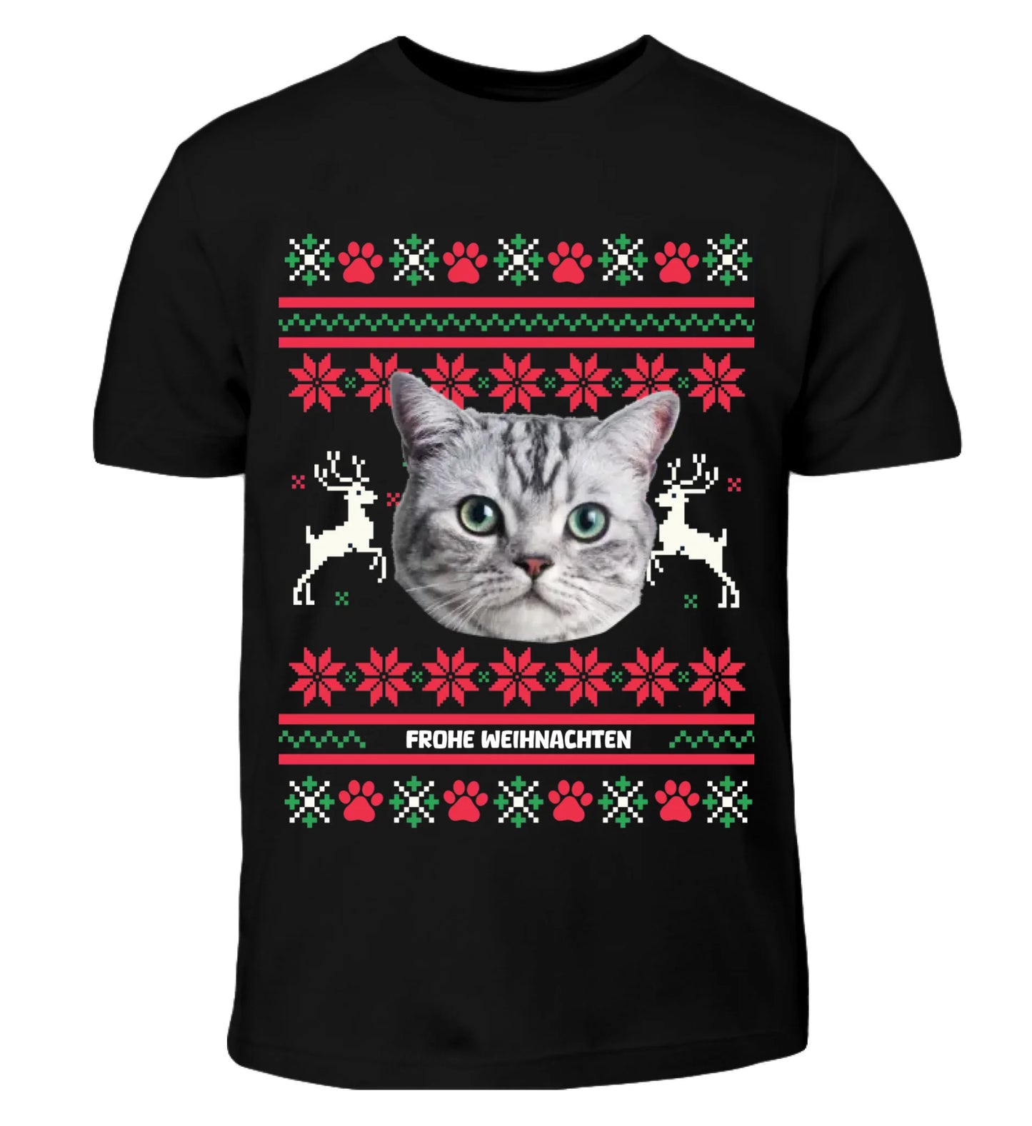 Ugly Christmas Sweater Haustier - Individuelles T-Shirt