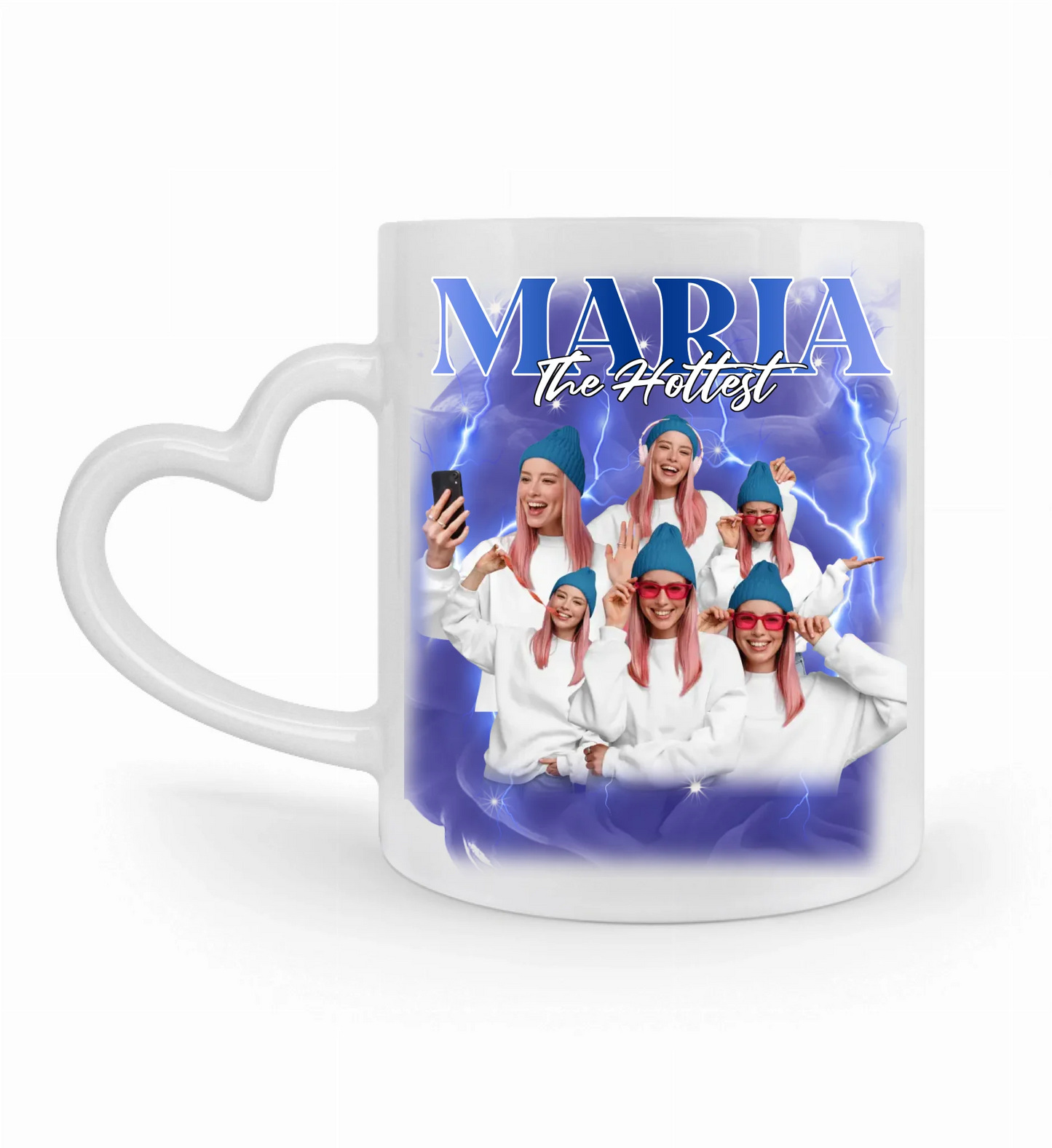 90's Vintage Foto - Individuelle Tasse