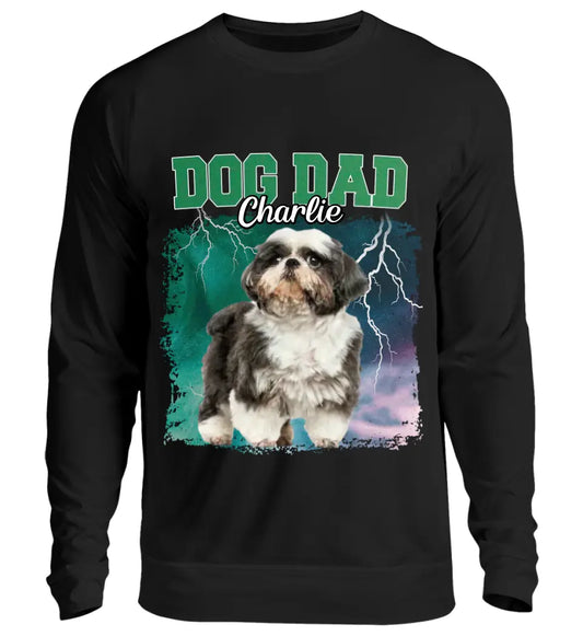 90er Vintage Hunde Foto - Individuelles Sweatshirt