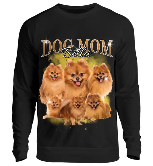 90er Vintage Hunde Foto - Individuelles Sweatshirt