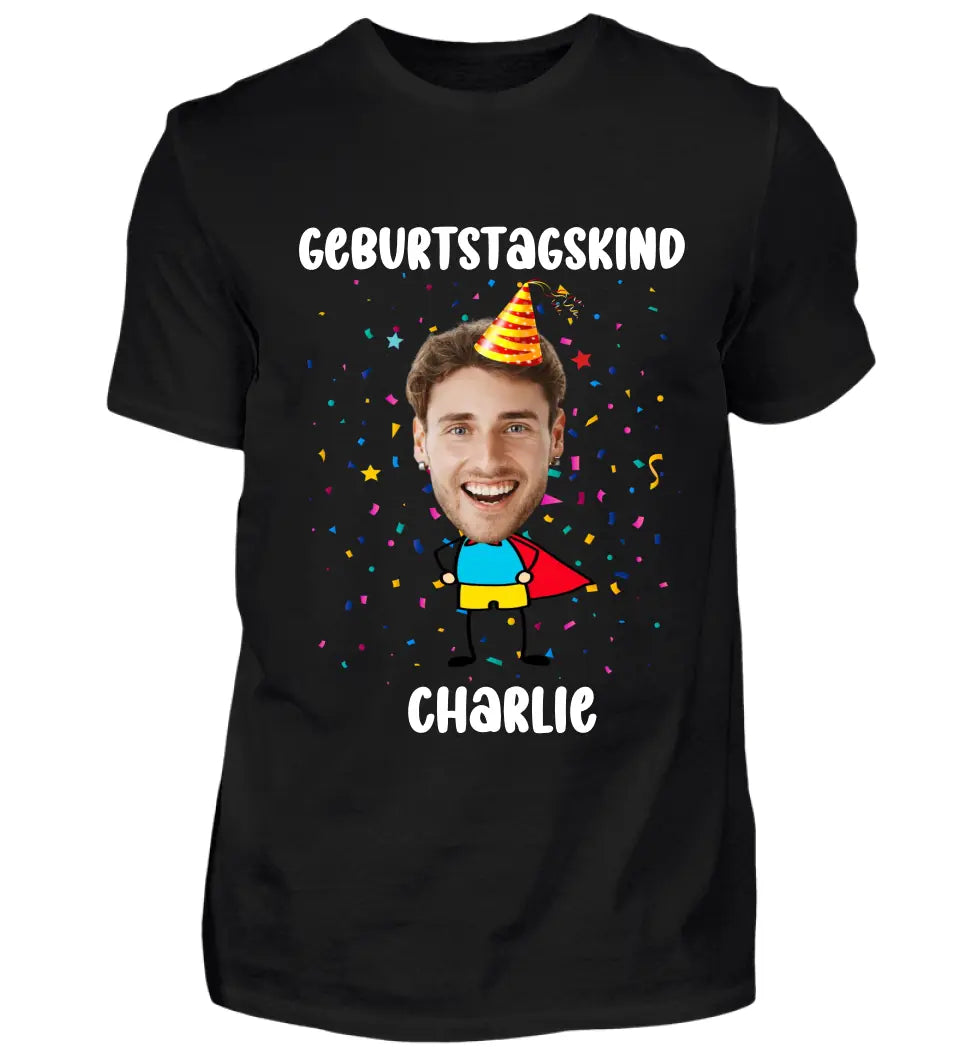 Geburtstagsfoto - Individuelles T-Shirt