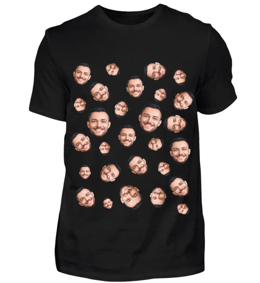 Foto Gesicht Muster- Individuelles T-Shirt