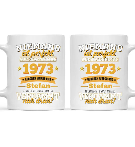 "Niemand ist perfekt" - Individuelle Tasse