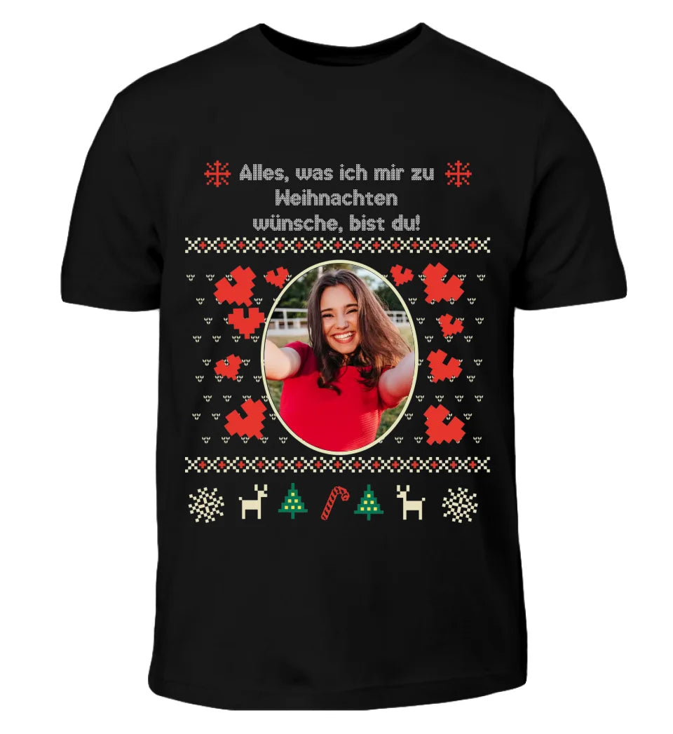 Ugly Christmas Sweater Foto - Individuelles T-Shirt