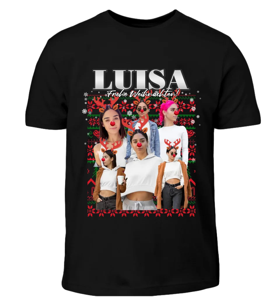 Ugly Christmas Sweater Rentier - Individuelles T-Shirt