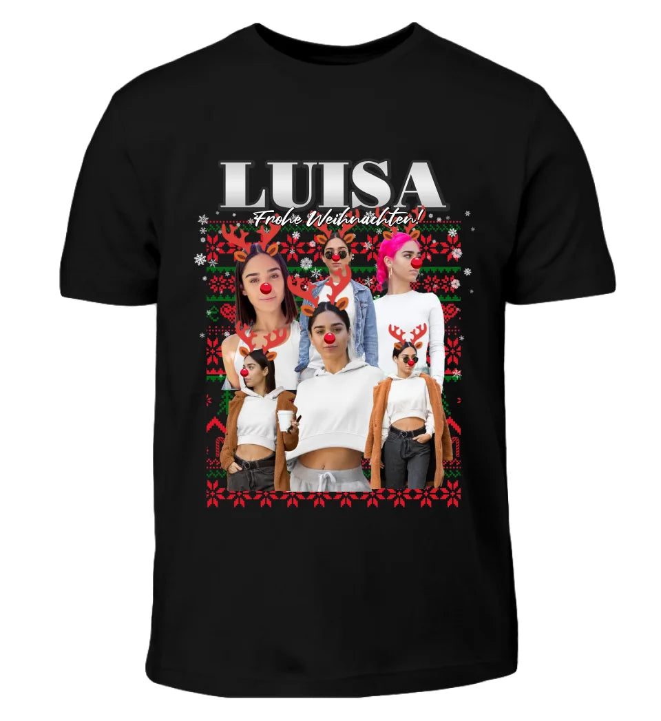 Ugly Christmas Sweater Rentier - Individuelles T-Shirt