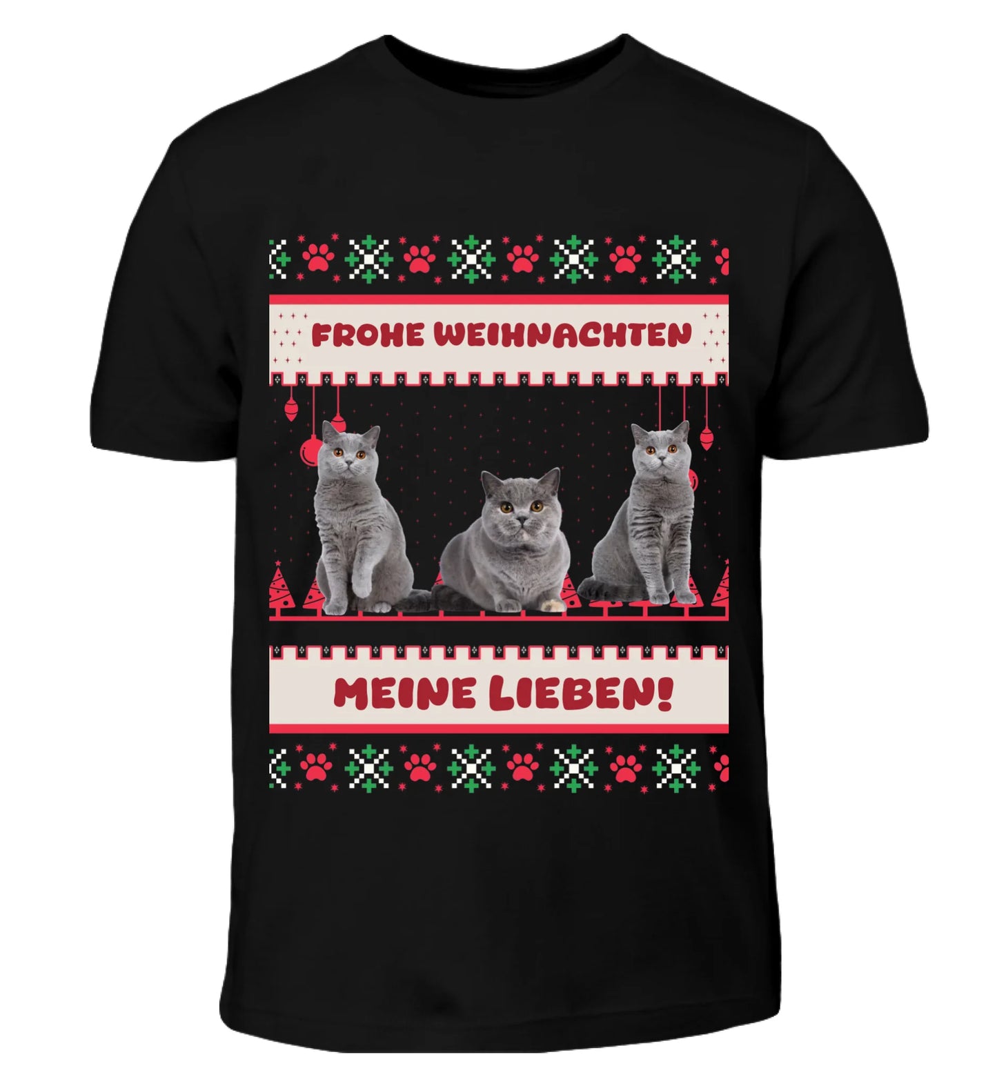 Ugly Christmas Sweater Haustier - Individuelles T-Shirt