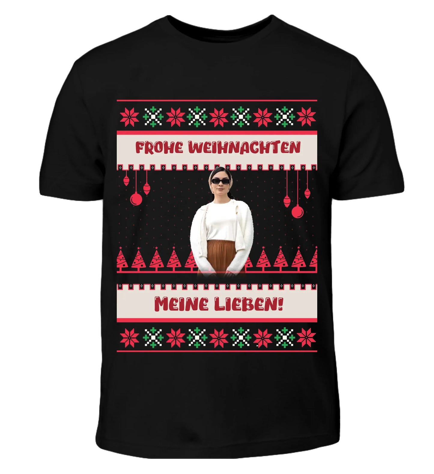 Ugly Christmas Sweater Foto - Individuelles T-Shirt