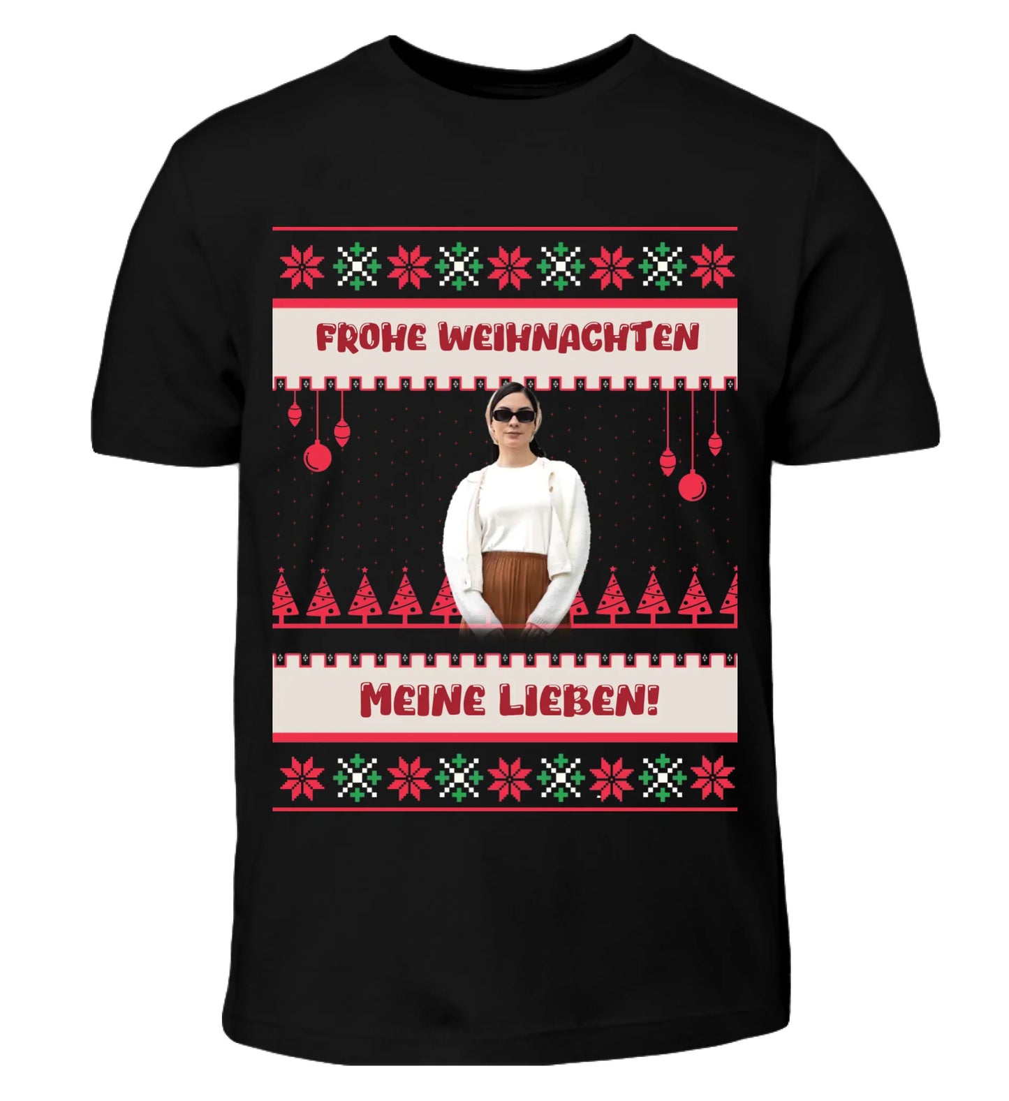 Ugly Christmas Sweater Foto - Individuelles T-Shirt