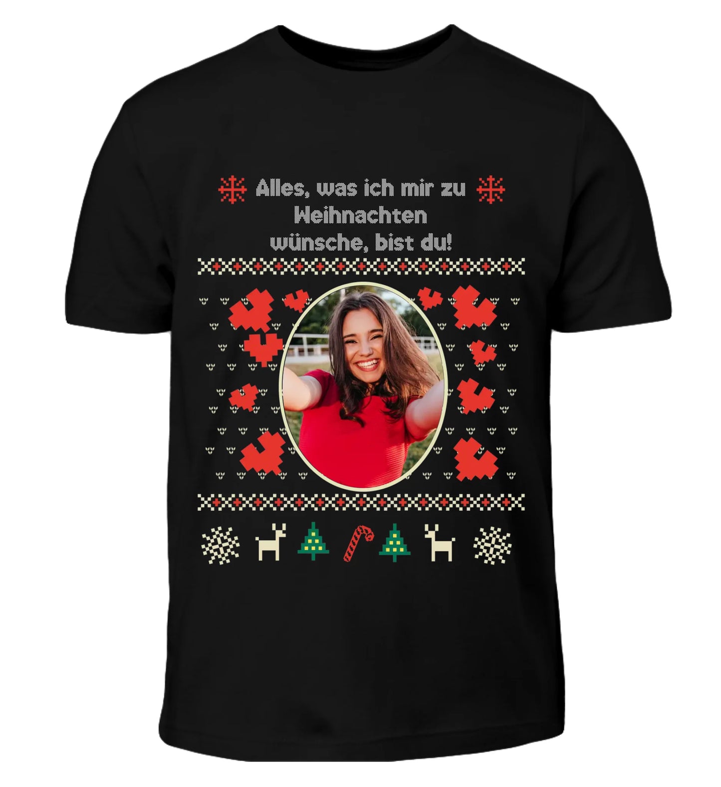 Ugly Christmas Sweater Foto - Individuelles T-Shirt