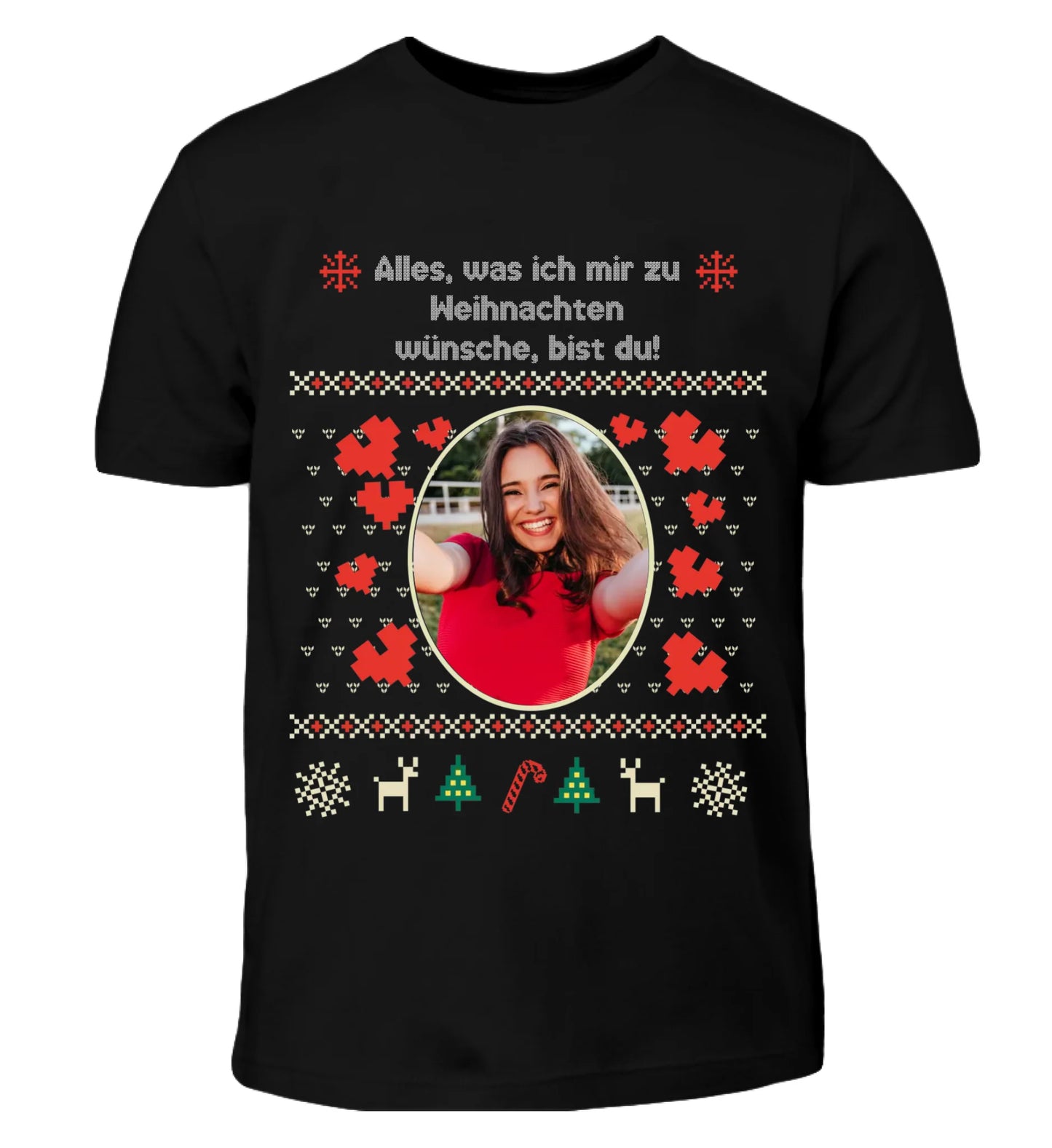 Ugly Christmas Sweater Foto - Individuelles T-Shirt