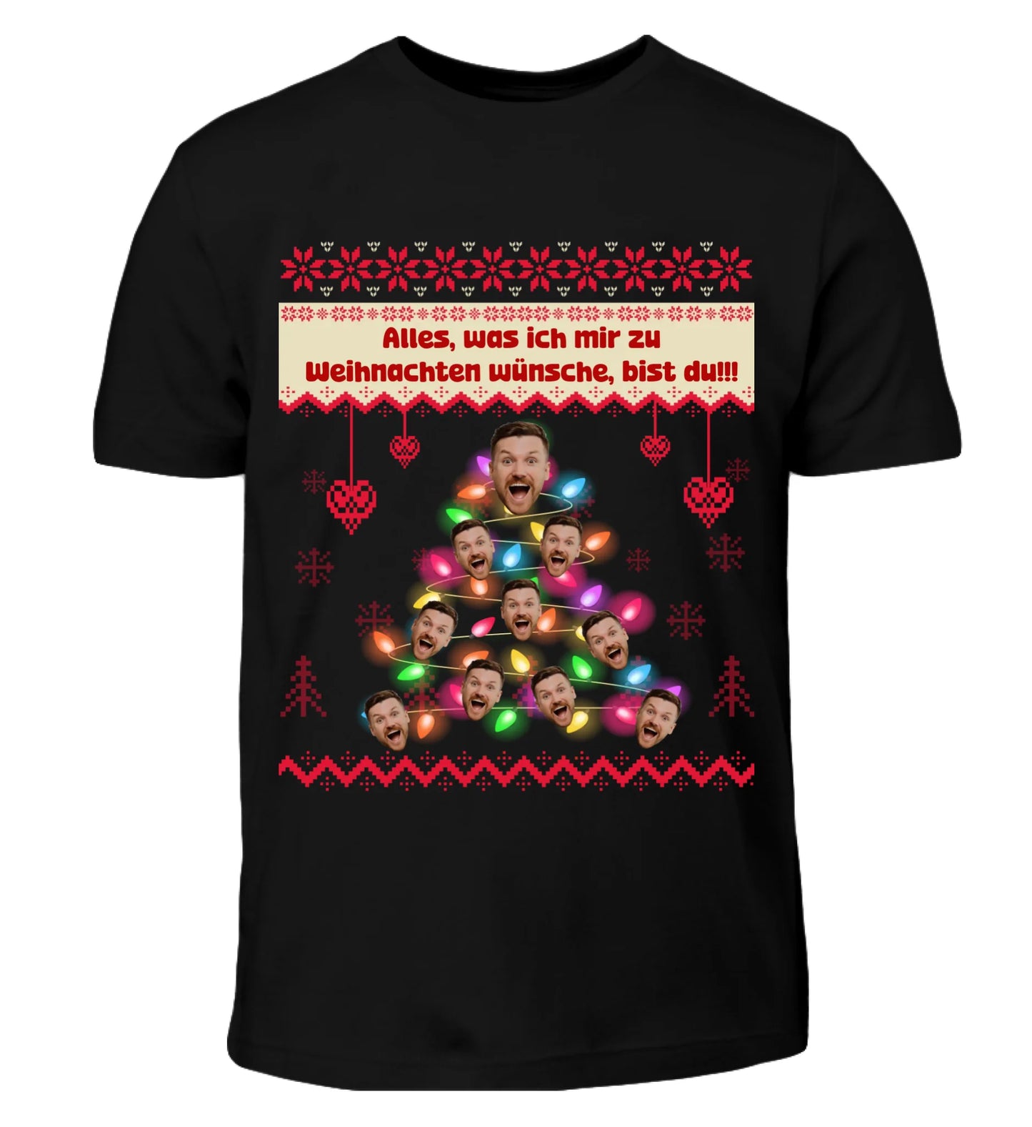 Ugly Christmas Sweater Weihnachtsbaum - Individuelles T-Shirt