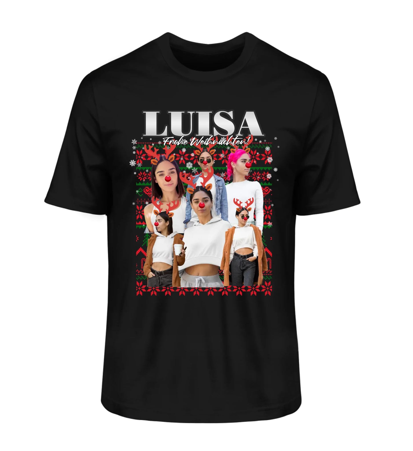 Ugly Christmas Sweater Rentier - Individuelles T-Shirt