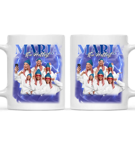 90's Vintage Foto - Individuelle Tasse