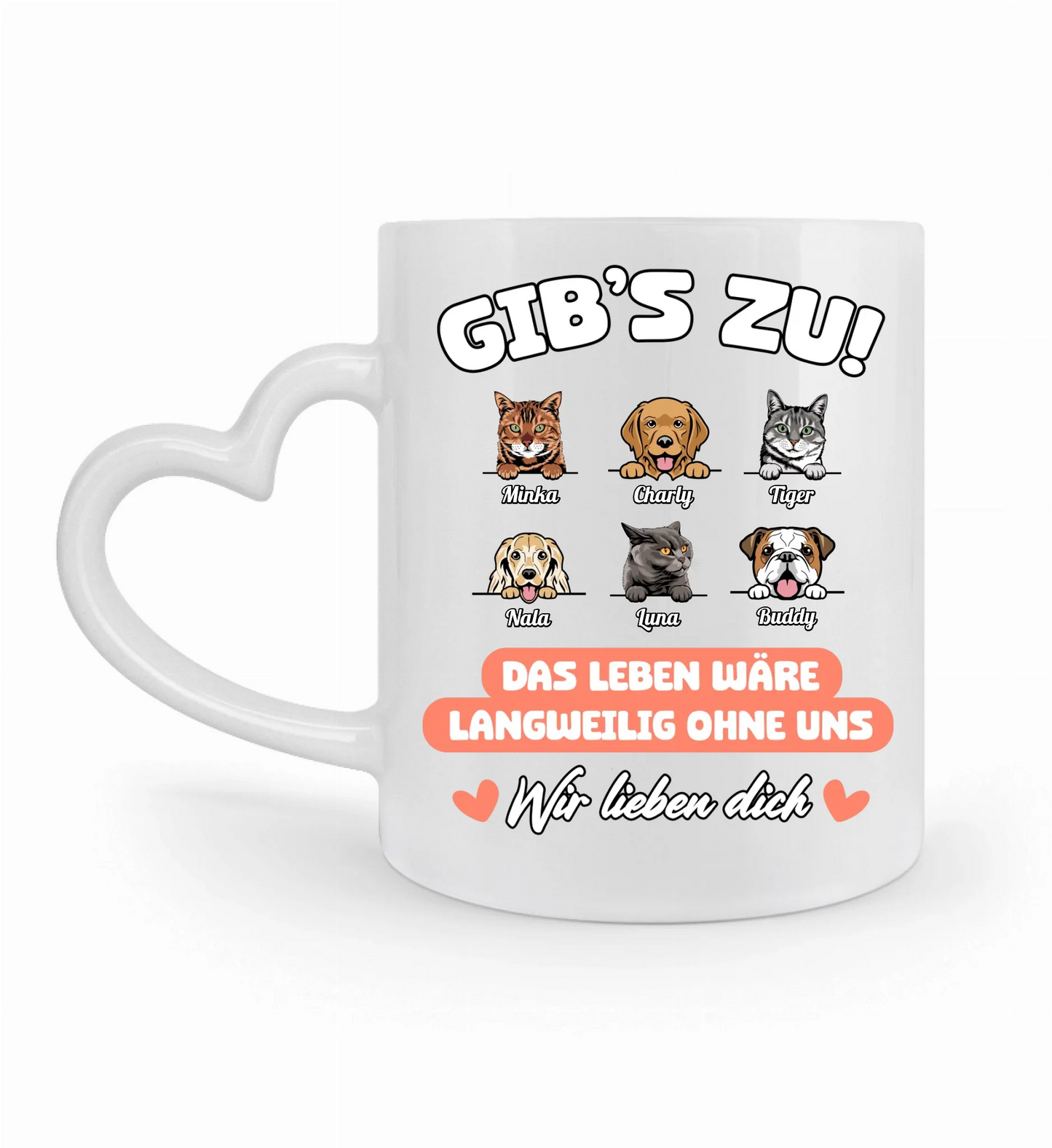 Gib’s zu Haustiere - Individuelle Tasse