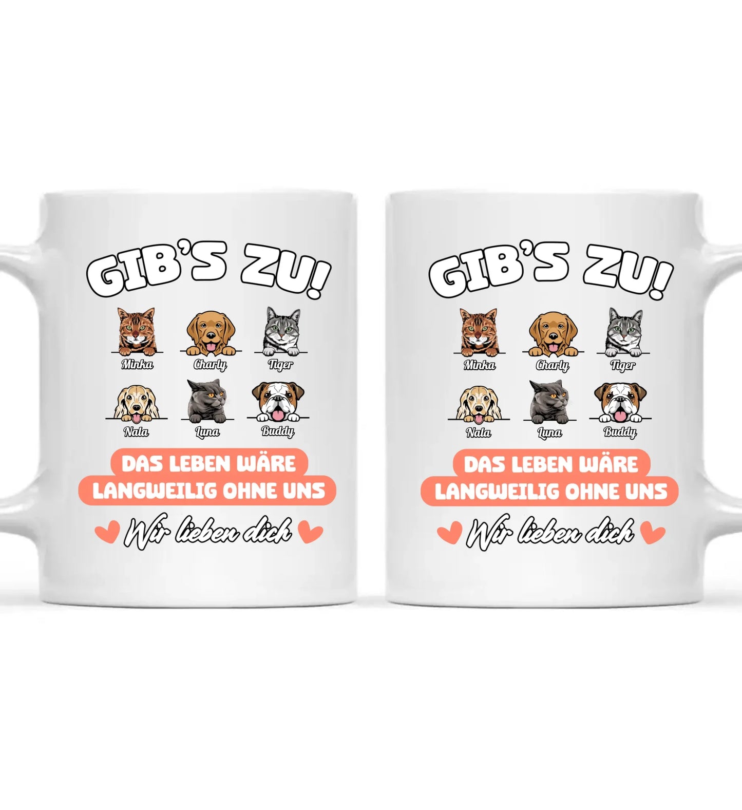 Gib’s zu Haustiere - Individuelle Tasse